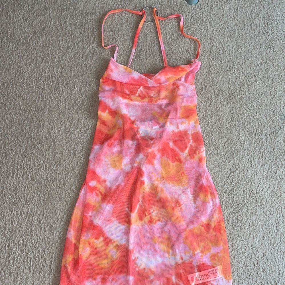 Cowl Neck Boohoo Cover-Up Dress (Size 12)